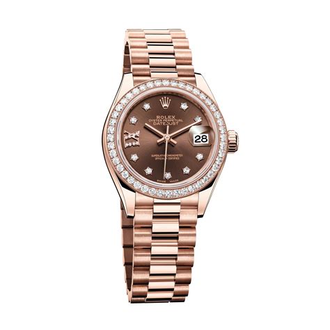 rolex lady datejust everose gold lady|Rolex Datejust 36 with diamonds.